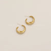 Trendy Geometric Metal Earrings In Alloy And Copper With Gold Plated Finish Elegant Versatile Fashion Earrings