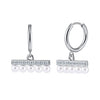 Trendy Geometric Pearl Stud Earrings For Women With Vacuum Real Gold Plating