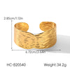 Trendy Geometric Stainless Steel Electroplated Wide Open Bracelet Highend Accessory