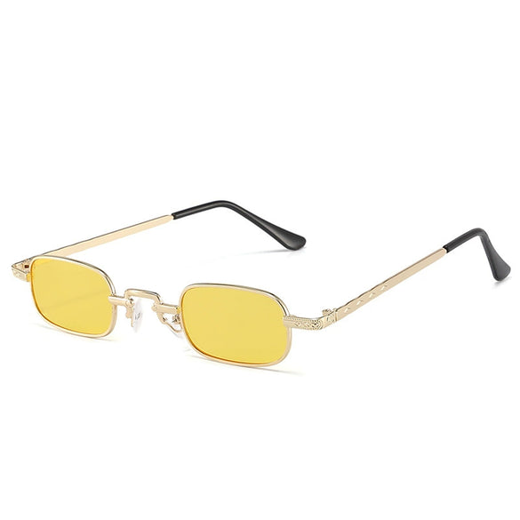 Trendy Hip Hop Metal Box Sunglasses For Men And Women Colorful Street Style Light Sunglasses