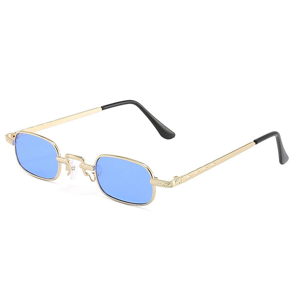 Trendy Hip Hop Metal Box Sunglasses For Men And Women Colorful Street Style Light Sunglasses