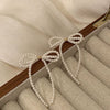 Trendy Light Luxury Highgrade Tassel Pearl Bow Earrings For Women