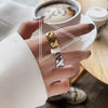Trendy Metal Texture Ring In Cold Style With Geometric Pattern Silver Plated Electroplating For Women
