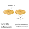 Trendy Oval Striped Stainless Steel 18K Gold Plated Earrings Unisex Geometric Ear Accessories