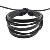 Trendy Personality Men And Women Wave Cowhide Bracelet Handmade Hand Rope Woven Cowhide Bracelet Woven Bracelet Wholesale