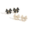 Trendy Playful Cute Bow Stud Earrings For Women Stainless Steel Enamel Electroplating