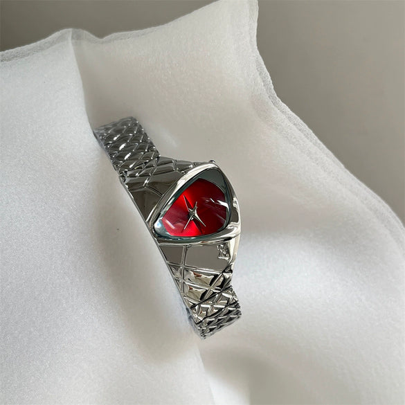 Trendy Retro Dragoneye Design Men's And Women's Watch With Metal Strap And Ordinary Glass Mirror