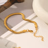Trendy Snake Bone Chain Bracelet In Titanium Steel And Stainless Steel With Animal Zodiac Pattern Vacuum Plated