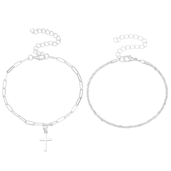 Trendy Sparkling Alloy Anklet For Women