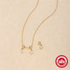Trendy Square Crystal Zircon Pearl Pendant Necklace With Removable Pendant And Adjustable Accessories 925 Silver Animal Zodiac Pattern Electroplating Treatment For Women