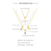 Trendy Square 925 Silver Butterfly Flower Pendant Necklace With Removable Pendant Electroplated For Women Animal Zodiac Pattern