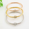 Trendy Sweet And Cool Style Geometric Titanium Steel Waterproof Sweatproof Electroplated Bracelet