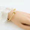 Trendy Sweet And Cool Style Geometric Titanium Steel Waterproof Sweatproof Electroplated Bracelet