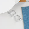 Trendy U Shaped Geometric Earrings In S925 Sterling Silver Simple Fashion Women's Jewelry
