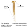 Trendy Unique Tassel Hoop Ear Clips Non Pierced Ear Cuffs Women's Accessories Stainless Steel Vacuum Plated Earrings