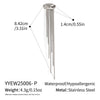 Trendy Unique Tassel Hoop Ear Clips Non Pierced Ear Cuffs Women's Accessories Stainless Steel Vacuum Plated Earrings