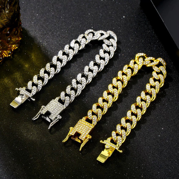 Trendy Unisex And Women's Hiphop Accessories Alloy Constellation Gold Chain And Bracelet Necklace With Electroplating