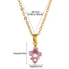 Trendy Unisex Gold Electroplated Cross Necklace With Copper Zircon Stainless Steel Pendant