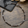 Trendy Unisex Hiphop Bohemian Style Shell Coconut Shell Wood Beads Stitching O Chain Necklace Handmade Geometric Pattern Stainless Steel Fadeless