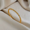 Trendy Women's Simple And Versatile Stainless Steel Bamboo Knot Bracelet Vacuumplated 18K Gold Modern Minimalist Style