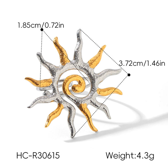 Trendy Women's Stainless Steel Electroplated Geometric Earrings