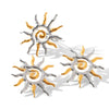 Trendy Women's Stainless Steel Electroplated Geometric Earrings