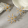 Trendy Women's Stainless Steel Electroplated Geometric Earrings