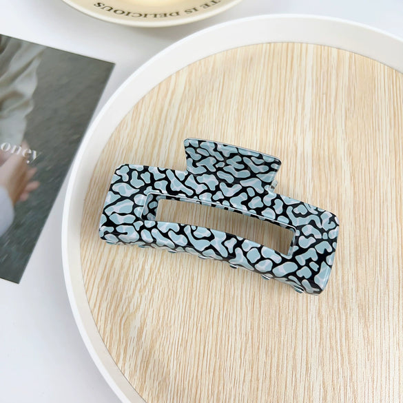 Tropical Hollow Floral Handmade Pvc Hair Grab Clip Women's Hair Accessories