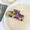 Tropical Hollow Floral Handmade Pvc Hair Grab Clip Women's Hair Accessories