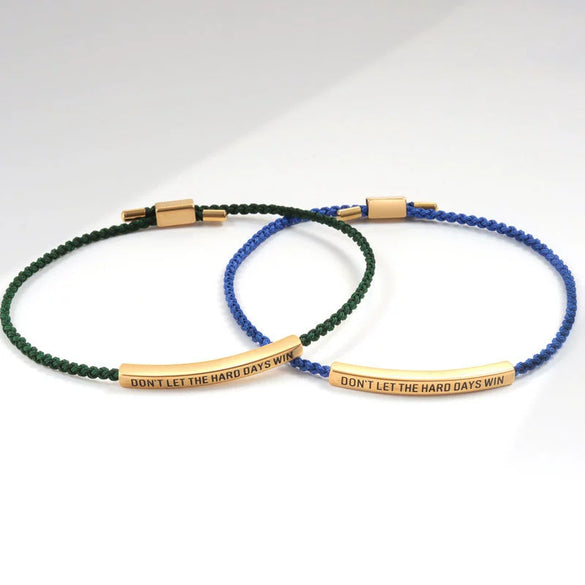 Tubular Bracelet Copper Electroplating With Letters Numbers Text