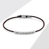 Tubular Bracelet Copper Electroplating With Letters Numbers Text