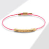 Tubular Bracelet Copper Electroplating With Letters Numbers Text