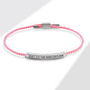 Tubular Bracelet Copper Electroplating With Letters Numbers Text