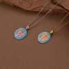 Tulip Flower Titanium Steel And Copper Necklace With Electroplating O Word Chain For Women