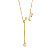Tulip Flower 316L Stainless Steel Necklace Electroplated Women's Jewelry