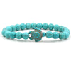 Turquoise Bracelet With Turtle Pattern And Electroplating Style Unisex