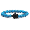 Turquoise Bracelet With Turtle Pattern And Electroplating Style Unisex
