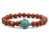 Turquoise Bracelet With Turtle Pattern And Electroplating Style Unisex