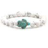 Turquoise Bracelet With Turtle Pattern And Electroplating Style Unisex