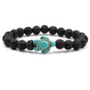 Turquoise Bracelet With Turtle Pattern And Electroplating Style Unisex