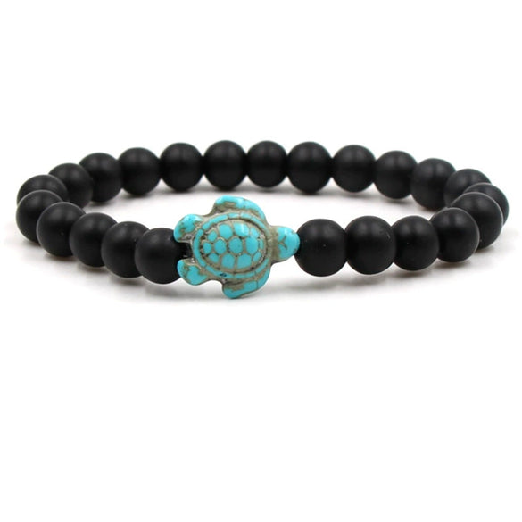 Turquoise Bracelet With Turtle Pattern And Electroplating Style Unisex