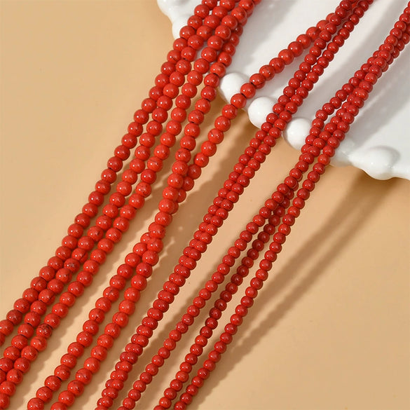 Turquoise Round Beads Jewelry Loose Beads Spacer Accessories Natural Stone Material