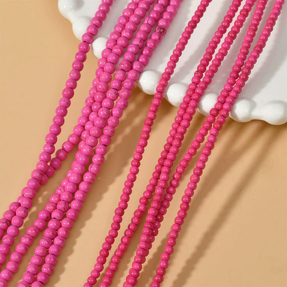 Turquoise Round Beads Jewelry Loose Beads Spacer Accessories Natural Stone Material
