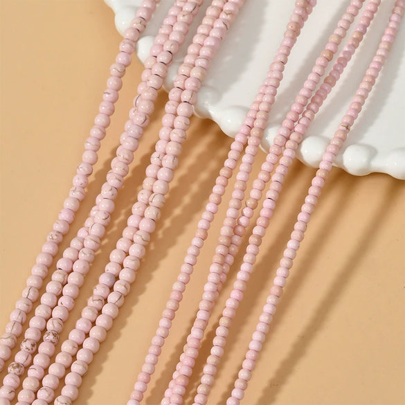 Turquoise Round Beads Jewelry Loose Beads Spacer Accessories Natural Stone Material