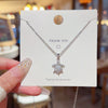 Turtle Necklace For Women Titanium Steel Mixed Gem Inlaid Zircon Animals Zodiac Fashion Jewelry