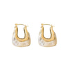 U Shaped Letter Resin Plastic Women's Earrings Simple Elegant Mori Fashion Fairy Distinctive Trendy Ear Buckle