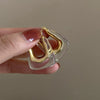 U Shaped Letter Resin Plastic Women's Earrings Simple Elegant Mori Fashion Fairy Distinctive Trendy Ear Buckle
