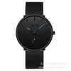 Ultrathin Casual Quartz Watch For Men With Alloy Case Mesh Strap And Round Dial