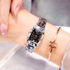 Ultrathin Waterproof Quartz Ladies Watch Alloy Tungsten Steel Stainless Steel Round Dial