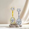 Umbilical Nail Body Puncture Jewelry Zinc Alloy Heart Shape